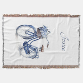 Cobertor Bicicleta no Azul Delft personalizável