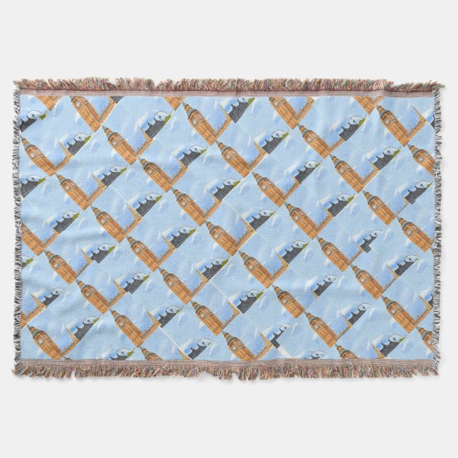 Cobertor Big Ben London Throw Blanket (Frente)