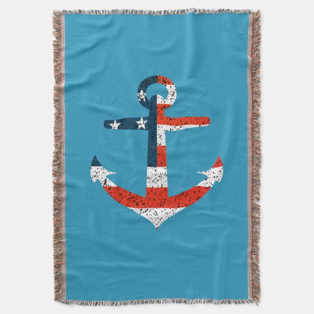 Cobertor Big Flag Anchor Americano (Frente Vertical)