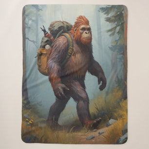 Cobertor Bigfoot Sasquatch caminhada Sherpa