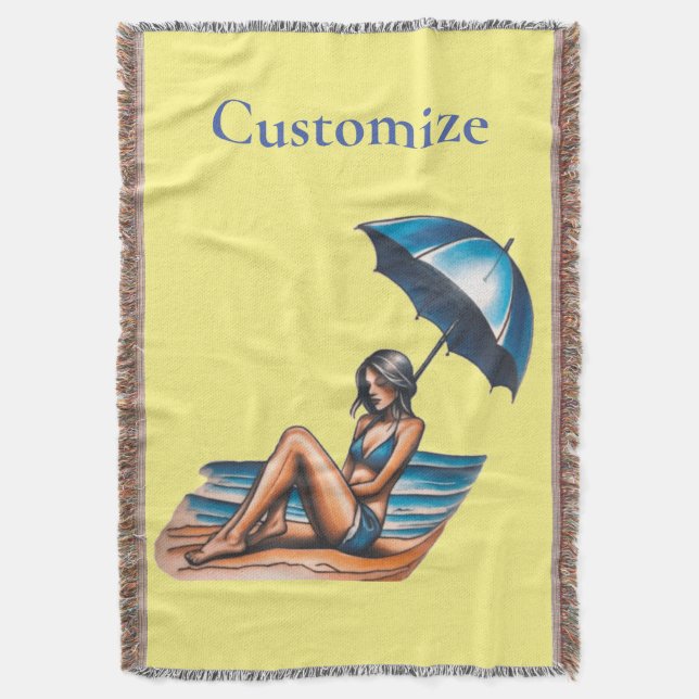 Cobertor Bikini Girl Beach Nápoles Thunder_Cove (Frente Vertical)