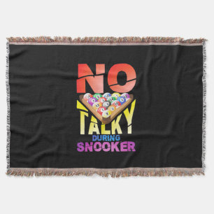Cobertor Billiards Player No Talky During Snooker
