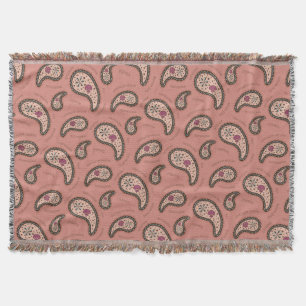 Cobertor Biologia Ciência Paramecílio Roxo Paisley