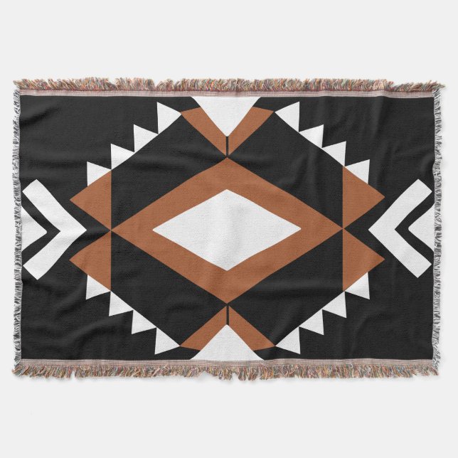 Cobertor Black Chic Tagesdecke Boho Fransen Decke (Frente)