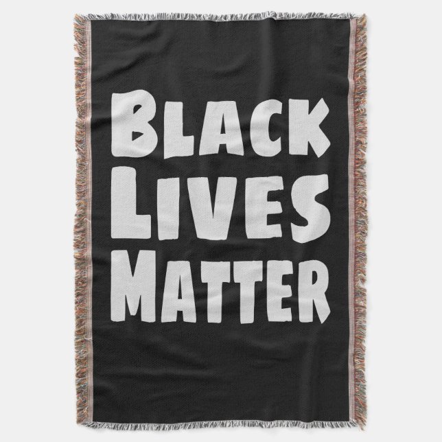 Cobertor Black Lives é importante BLM (Frente Vertical)