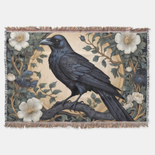 Cobertor Black Raven William Morris Inspirado