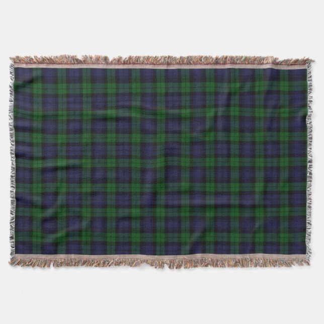 Cobertor Black Watch Tartan Xadrez Scottish Xadrez Patterno (Frente)