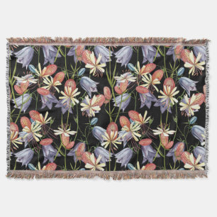 Cobertor Bladder Campion Bells: Watercolor Floral