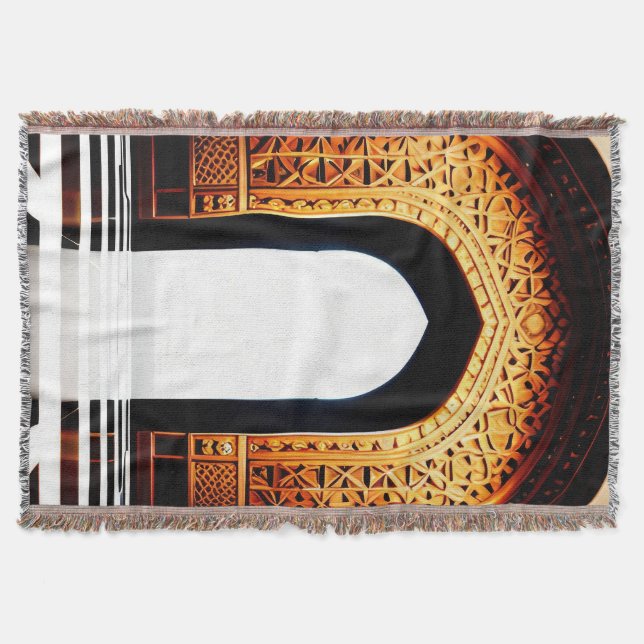 Cobertor Blanket atirado para oração muçulmana (Frente)