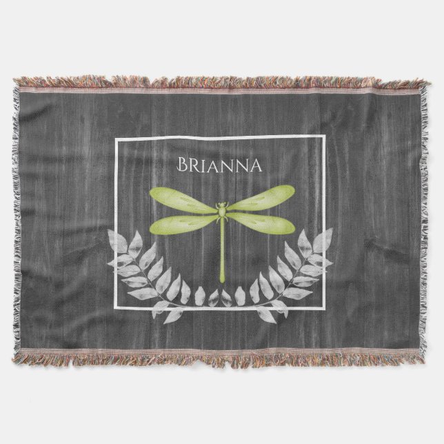 Cobertor Blanket de Lâmina Personalizada Russa do Dragonfly (Frente)