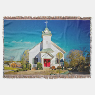 Cobertor Blanket de louro de IGREJA DE PEQUENA CIDADE