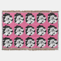 Blanket de Pop cor-de-rosa monocromático