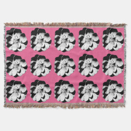 Cobertor Blanket de Pop cor-de-rosa monocromático
