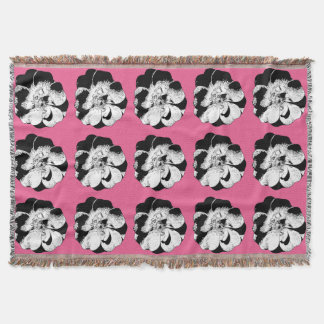 Cobertor Blanket de Pop cor-de-rosa monocromático