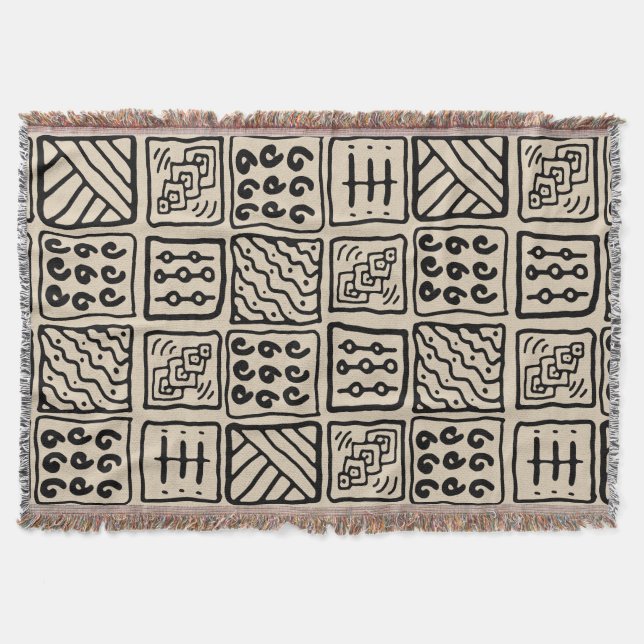 Cobertor Blanket Geométrico Primitivo (Frente)