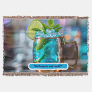 Cobertor Blanket throw with cocktail 