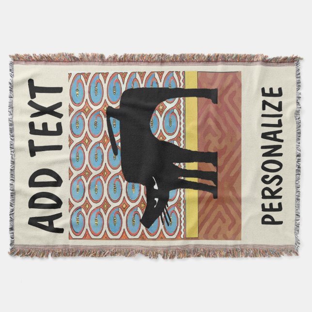 Cobertor Bloack Cat, adicionar texto, (Frente)