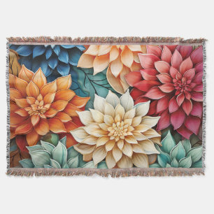 Cobertor Blooming Dahlia Elegance: Um Versátil Floral