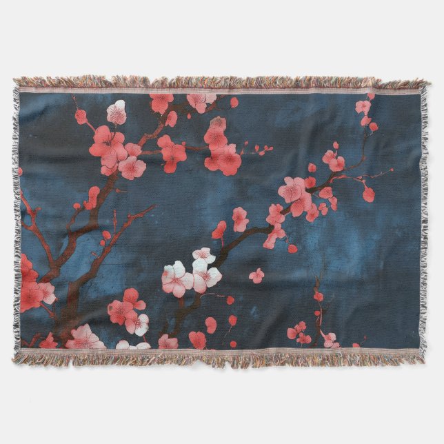 Cobertor Blossomas da meia-noite (Frente)