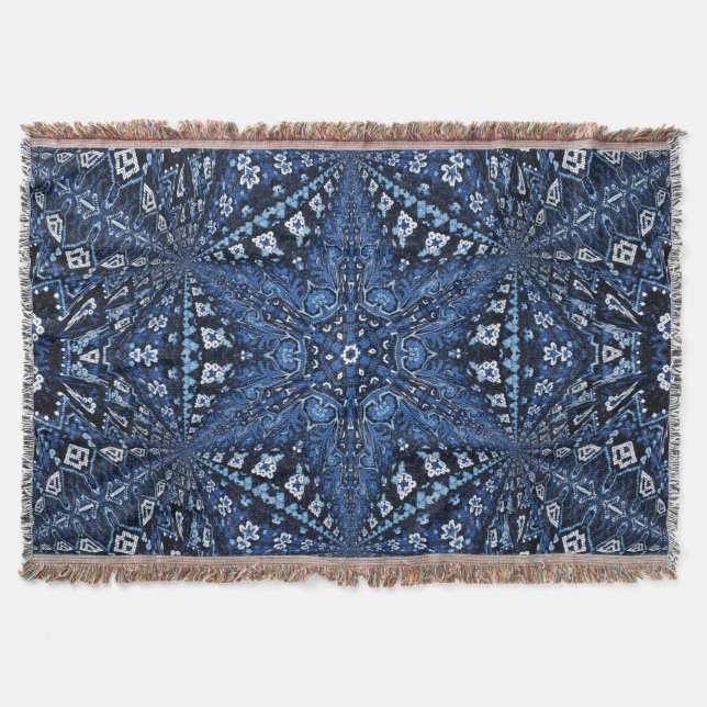 Cobertor Blue Armenian Star Design (Frente)