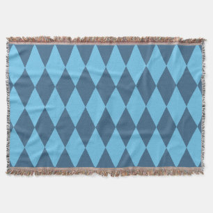 Cobertor Blue Bavaria Rhombus Flag Pattern