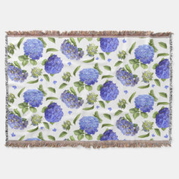 Cobertor Blue Hydrangeas