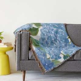 Cobertor Blue Hydrangeas | Linda Floral Bush