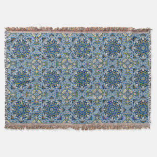 Cobertor Bluebell Harmony - Floral Mandala