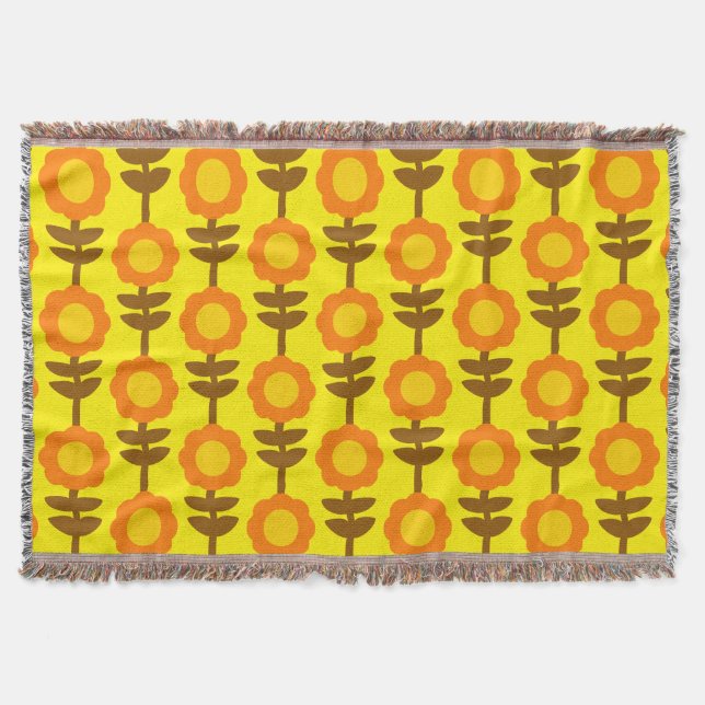 Cobertor Boho Botanica Throw Blanket (Frente)