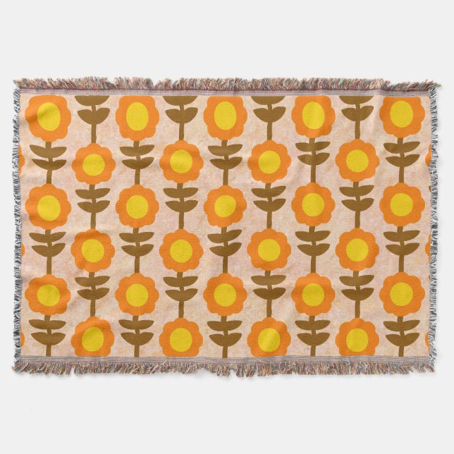 Cobertor Boho Botanica Throw Blanket (Frente)