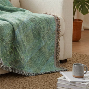 Cobertor Boho Chic Patchwork Aquamarine