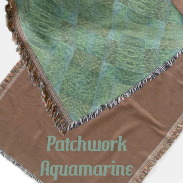Cobertor Boho Chic Patchwork Aquamarine (Criador carregado)