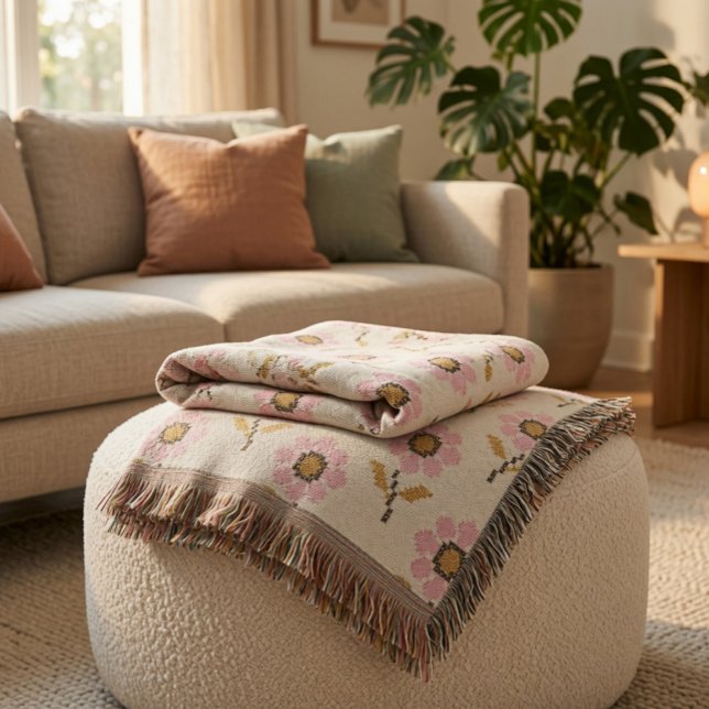 Cobertor Boho com Padrão Folclórico Ucraniano (Criador carregado)