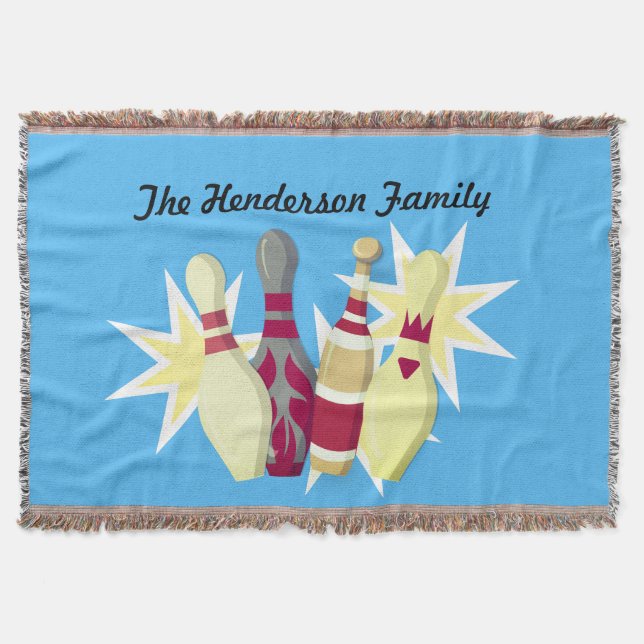 Cobertor Boliches do estilo Vintage (Frente)