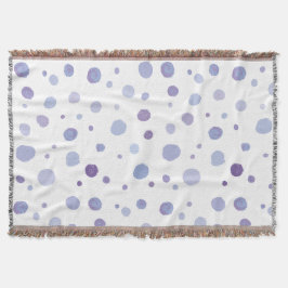 Cobertor bolinhas pintadas à mão