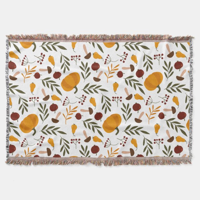 Cobertor Bombas, Pomegranatos e Peras (Frente)