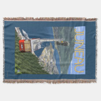 Bonde sobre poster das viagens vintage de Juneau,