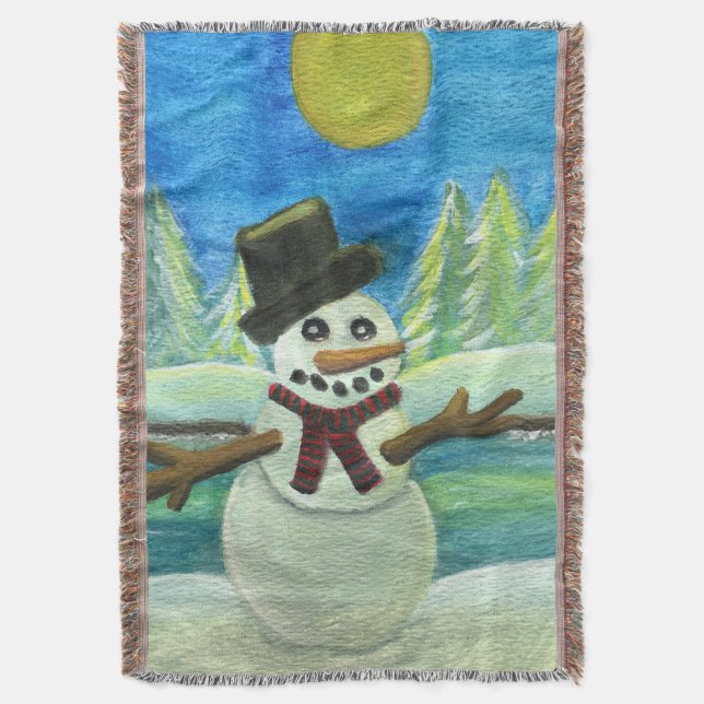 Cobertor Boneco de neve Sun-Beijado (Frente Vertical)