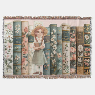 Cobertor Book Lover   Anne of Green Gables   Livros Florais