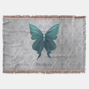 Cobertor Borboleta de Teal Jeweled