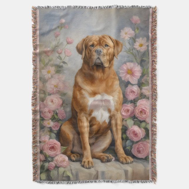 Cobertor Bordeaux French Mastiff Dog (Frente Vertical)