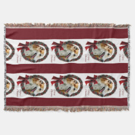 Cobertor Borzoi Christmas