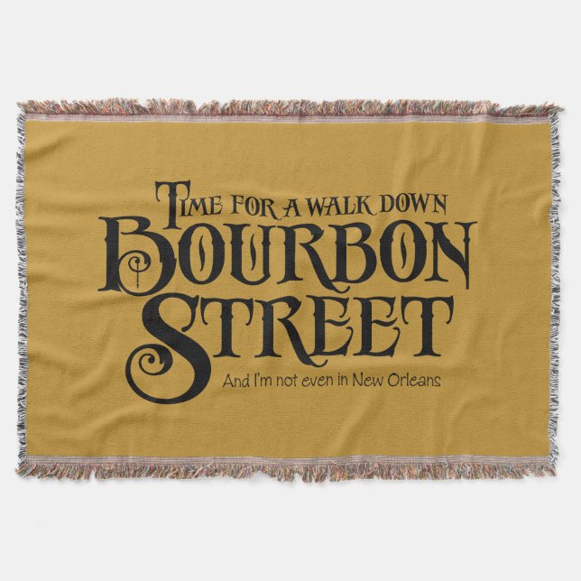 Cobertor Bourbon Street - bebida divertida de uísque (Frente)