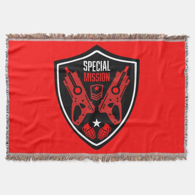 Cobertor Boys Toy Dart Gun Batalha (Frente)