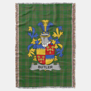Cobertor Brasão de Armas da Família Butler Irlandesa Crest