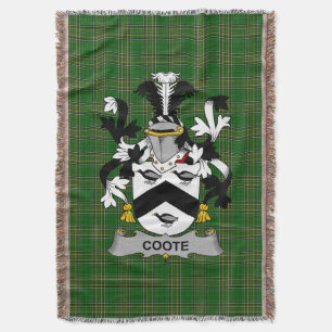 Cobertor Brasão de Armas da Família Coote Irlandesa Crest I