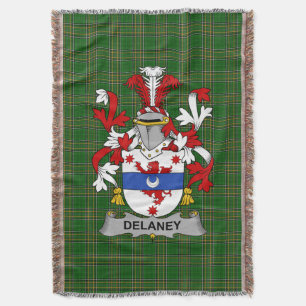 Cobertor Brasão de Armas da Família Delaney ou O_Delany Cre