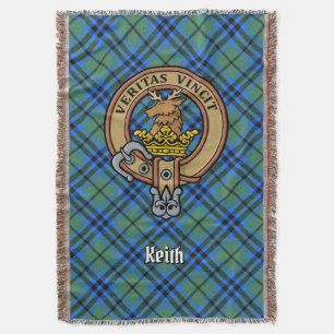 Cobertor Brasão do Clã Keith sobre Tartan
