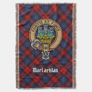 Cobertor Brasão do Clã MacLachlan sobre Tartan