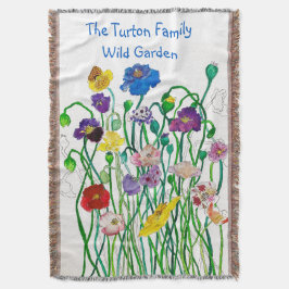 Cobertor Bright, divertida e imaginativa Wild Poppy